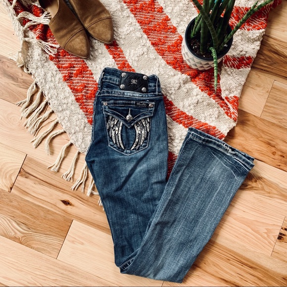Miss Me Denim - 💁🏻‍♀️ SALE Miss Me 💁🏻‍♀️Boot Wing Jeans SZ 28